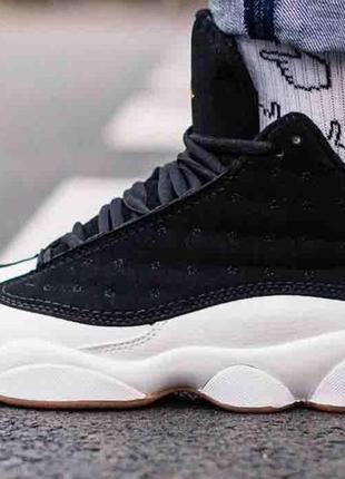 Мужские кроссовки  Air Jordan 14 April LAST SHOT 2005 311832 002 black white