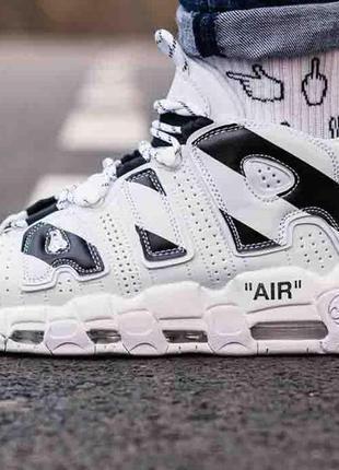 Мужские кроссовки  nike air more uptempo x off white