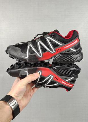 Чоловічі кросівки salomon speedcross grid black&red 41-4510 фото