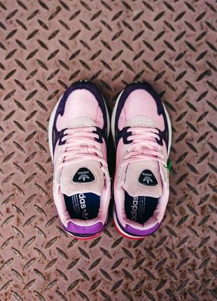 Женские кроссовки  adidas falcon purple pink6 фото