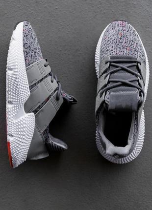 Женские кроссовки  adidas prophere grey solar red7 фото