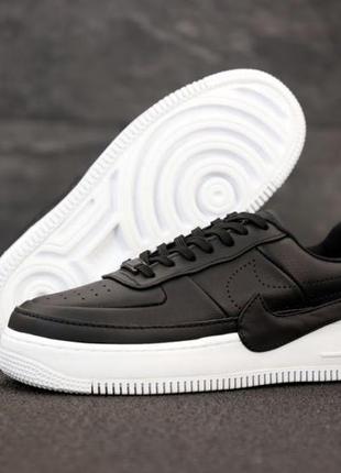 Кроссовки nike air force jester black white мужские женские найк аир форс форсы