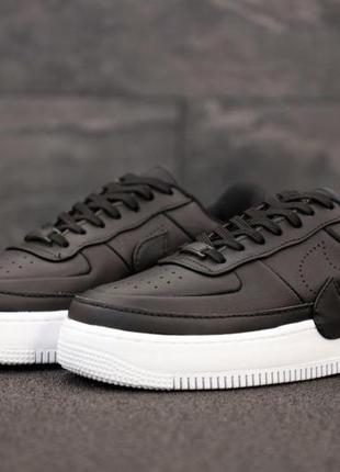 Кроссовки nike air force jester black white мужские женские найк аир форс форсы2 фото