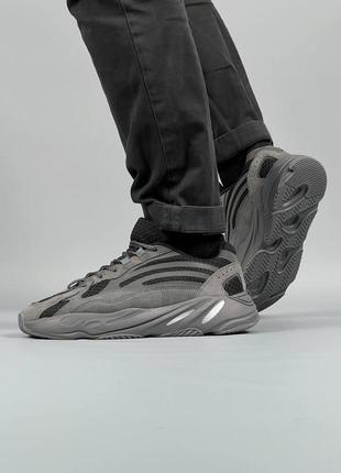 Мужские кроссовки  adidas yeezy boost 700 v2 gray black6 фото