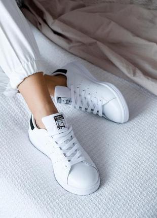 Мужские и женские кроссовки  adidas stan smith black3 фото
