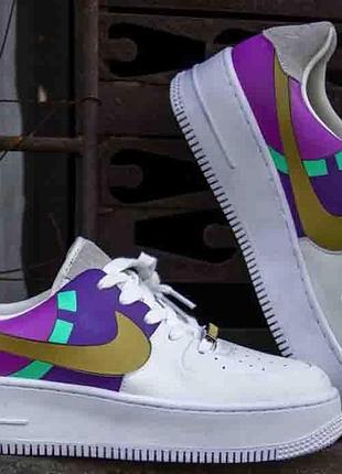 Мужские кроссовки  nike air force 1 sage lx pink/purpur