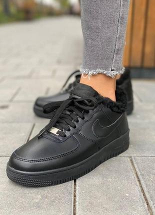 Nike air force low winter black