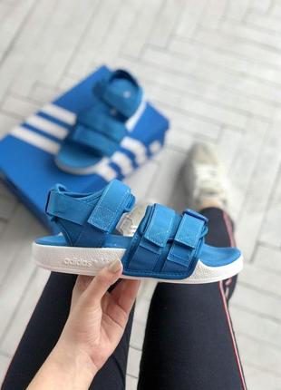 Женские  сандали  adidas adilette sandal blue1 фото