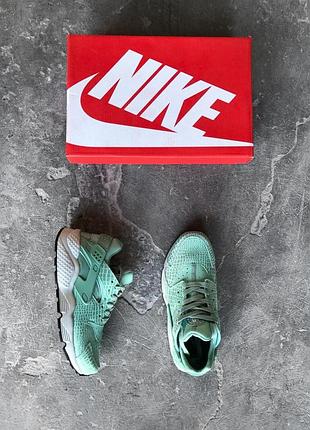 Жіночі кросівки nike huarache mint white 2 найк