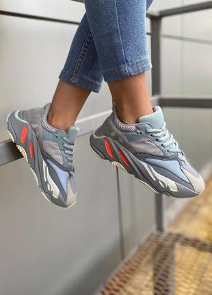 Мужские кроссовки  adidas yeezy boost 700 blue9 фото