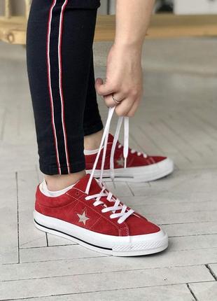 Кеды женские converse low red 1 конверс