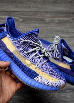 Женские кроссовки  adidas yeezy boost 350 v2 blue