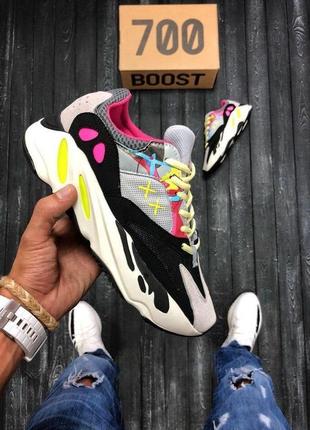 Женские кроссовки  adidas yeezy boost 700 v1 wave runner pink kaws