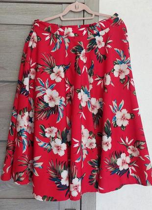 Полно круглая юбка-миди, с карманами  в аутентичном винтажном стиле 1950-х  годов rockh romance vintage (14-16 размер)4 фото