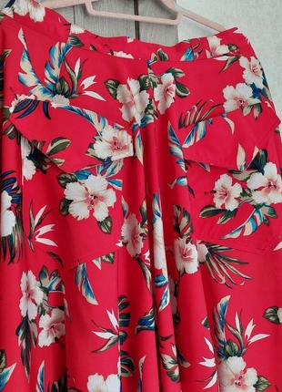 Полно круглая юбка-миди, с карманами  в аутентичном винтажном стиле 1950-х  годов rockh romance vintage (14-16 размер)6 фото