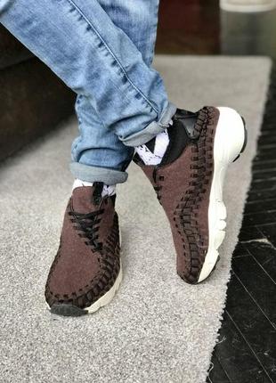 Кроссовки мужские nike footscape woven brown найк