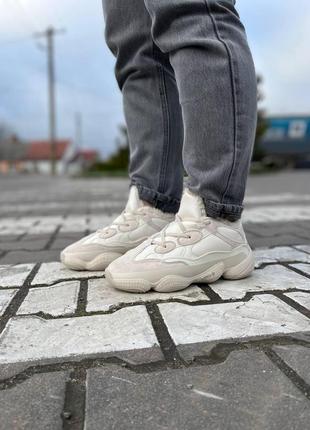 Мужские зимние кроссовки adidas yeezy boost 500 blush 23 фото