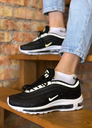 Мужские кроссовки  nike air max 97 swarovski black