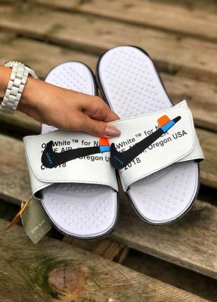 Мужские шлепанцы nike white