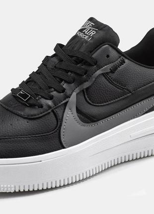 Мужские кроссовки  nike air force 1 plt.af.orm black white5 фото