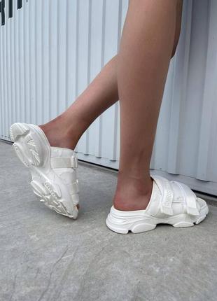 Шлепанцы женские  dior slippers white 16 фото