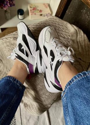 Жіночі кросівки nike m2k tekno white black purple