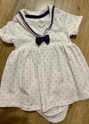 Платье боди в горшках h&amp;m 2-4 месяцев