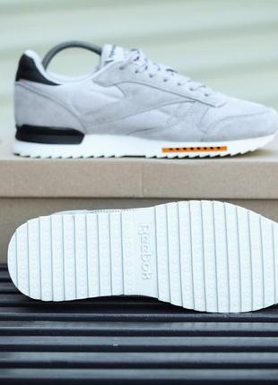 Мужские кроссовки  reebok classic grey2 фото