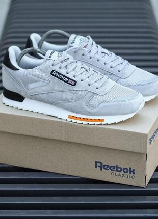 Мужские кроссовки  reebok classic grey5 фото