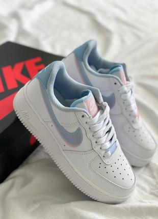 Женские кроссовки nike air force 1 pink найк аир форс форсы1 фото