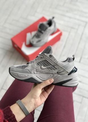 Чоловічі та жіночі кросівки nike mk2 tekno grey4 фото