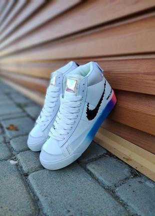 Кроссовки найк женские подростковые nike blazer mid game color 36-41