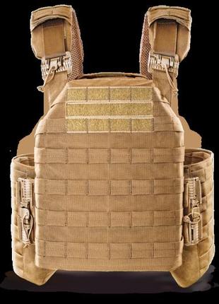 Тактична плитоноска/plate carrier зі швидким скиданням u-win protect, розмір xl, під плити збільшеного розміру, койот