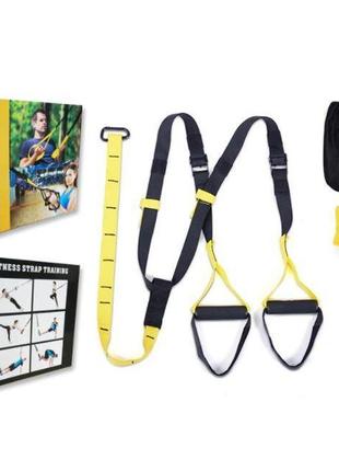 Петли trx fitness strap training suspension system (функциональный тренажер)2 фото