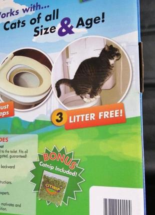 Туалет для кота citi kitty. для приучення кішки до унітазу.8 фото