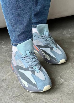 Чоловічі кросівки adidas yeezy boost 700 v1 inertia grey6 фото