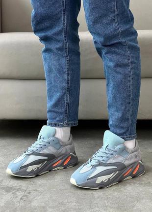 Чоловічі кросівки adidas yeezy boost 700 v1 inertia grey5 фото