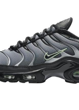 Мужские кроссовки  nike air max plus black particle grey vapor green