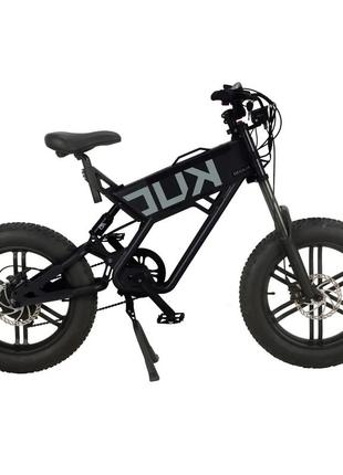 Електровелосипед kugoo t01, (500 вт, 48 в, 13 а/ч), колеса 20", чорний