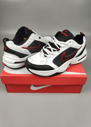 Кроссовки мужские nike air monarch iv white black red