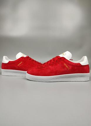 Кроссовки женские подростковые adidas topanga red white 36-406 фото