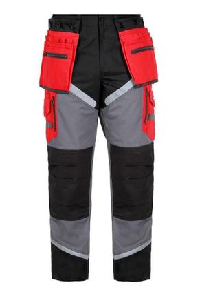Штани захисні - чорно-сірий, l (52) 2