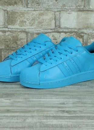 Мужские кроссовки  adidas superstar blue