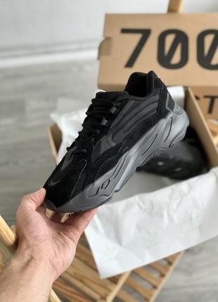 Мужские кроссовки  adidas yeezy boost 700 v2 black 12 фото