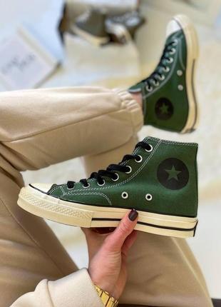 Кеды женские converse chuck 70 classic high top green конверс