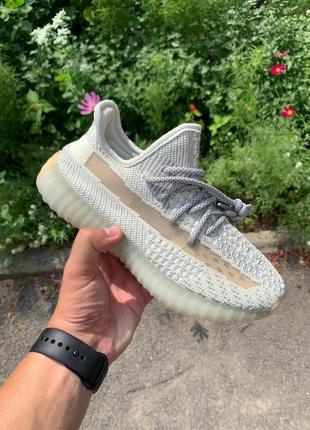 Чоловічі та жіночі кросівки  adidas yeezy boost 350 v2 ludmark 2 (полный рефлектив)