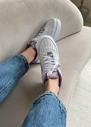 Женские кроссовки  T-Shirt nike air force 1 low white violet