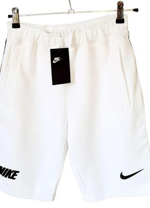 Шорты nike mens nsw repeat ft short   белые