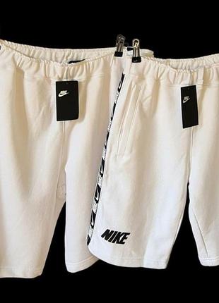 Шорты nike mens nsw repeat ft short   белые9 фото