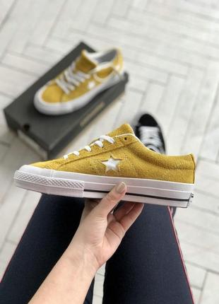 Кеды женские converse low yellow star конверс6 фото